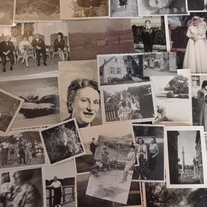 50 Assorted Vintage European Photographs, Black and White