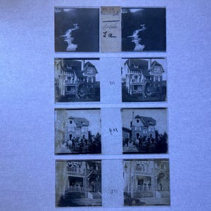Collection of Edwardian Glass Picture Slides, c1910-1920, Mixed Subject, Antique Glass Lantern Slides