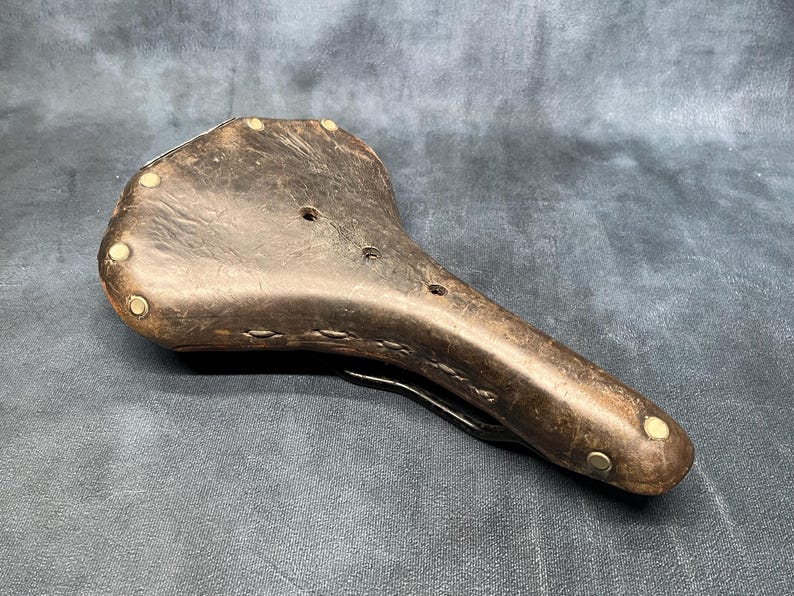 Selle De Vélo Vintage Brooks B66 En Cuir - Fabriquée En Angleterre - Pour Pièces/réparation