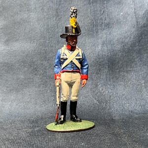 DelPrado Miniature Military Soldier Figurine, Metal Figure, Austrian Sapper 1809