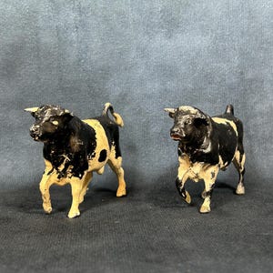 Vintage Toy Cows, Farm Animals by Britains, Early-Mid 20th Century Toy Figures