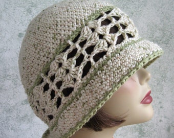 Modèle de chapeau au Crochet d'été pour femmes bordé de bande de point de coquillage Téléchargement instantané Facile à faire Peut vendre fini