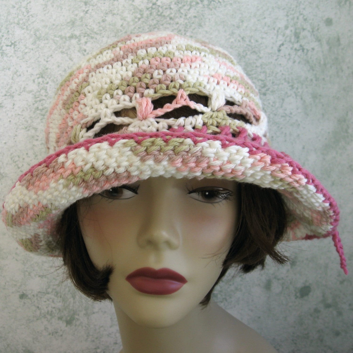 Womens Summer Crochet Beach Hat Pattern Wide Brim With Shell Etsy España