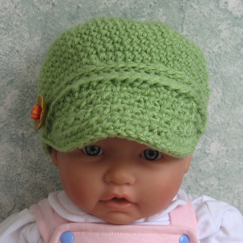 Newsboy Hat Crochet Pattern Infant Toddler Instant Download Etsy