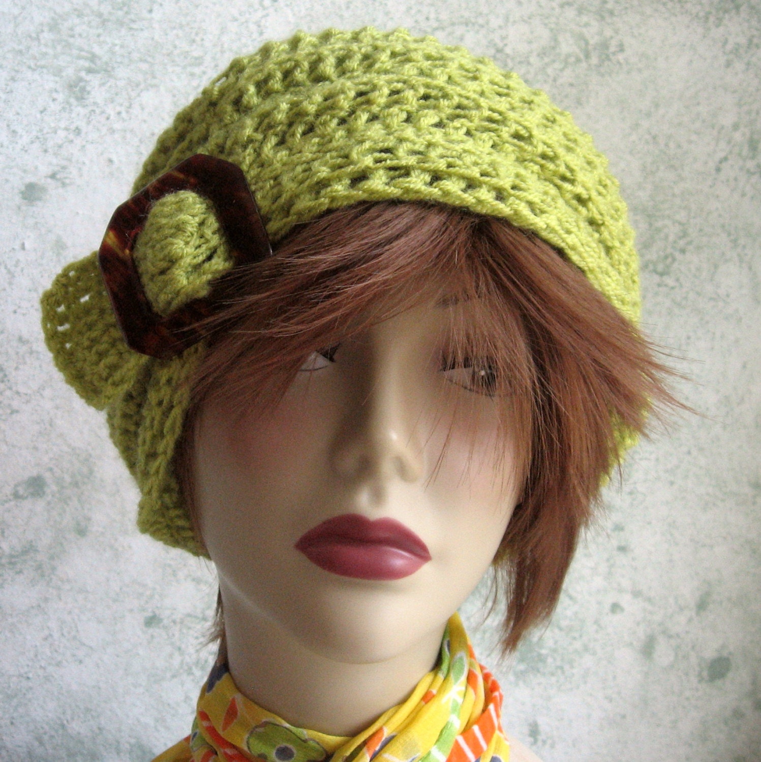 Instant Download Crochet Slouch Hat Pattern With Slide Trim Mulit-sized ...