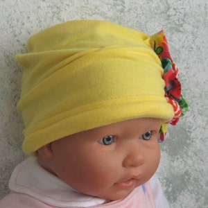 Baby Girls Hat Pattern With Lrg Flower Trim Summer Style PDF Instant Download Infant 10 Years image 4