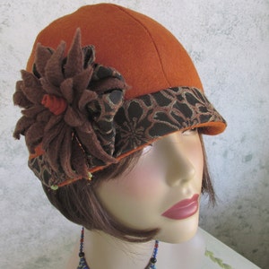 Womens Hat Pattern Flapper Style Brimmed With Flower Trim PDF Easy To Make Instant Download
