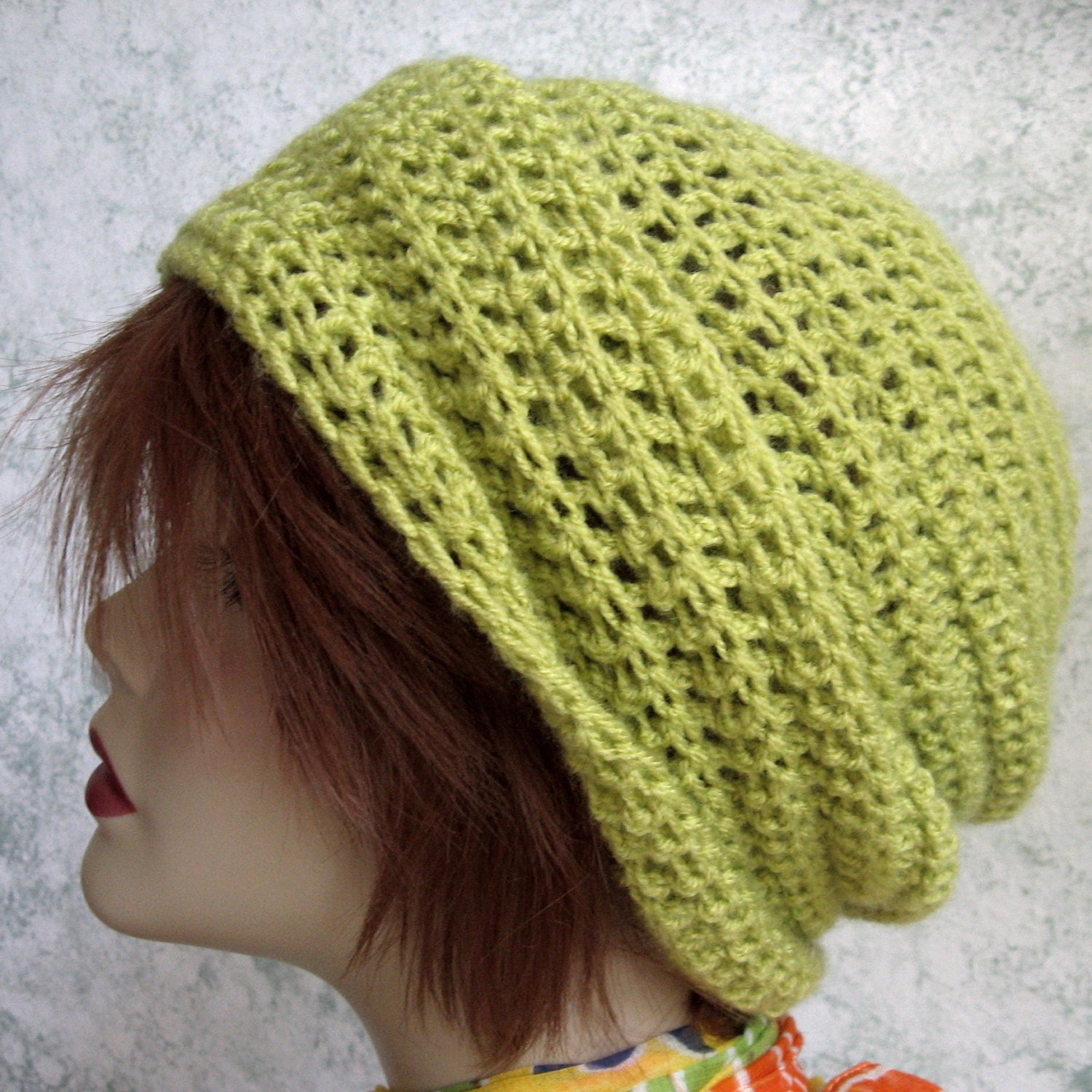 Instant Download Crochet Slouch Hat Pattern With Slide Trim Mulit-sized ...