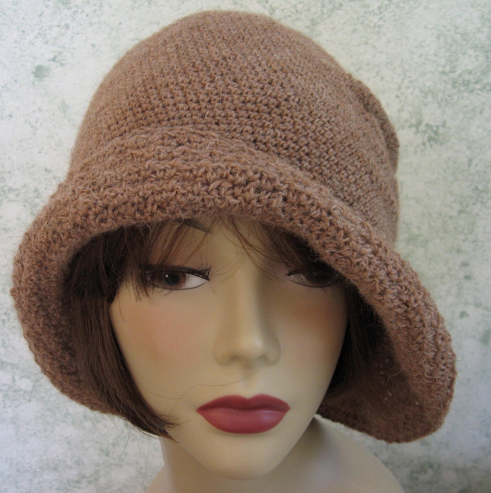 Womens Crochet Hat Pattern Flapper Cloche With Large Brim Etsy España
