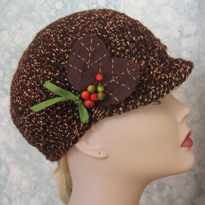 Newsboy Crochet Hat Pattern Teen et Womens Dimensionnement facile à faire peut vendre des chapeaux finis Téléchargement instantané image 1
