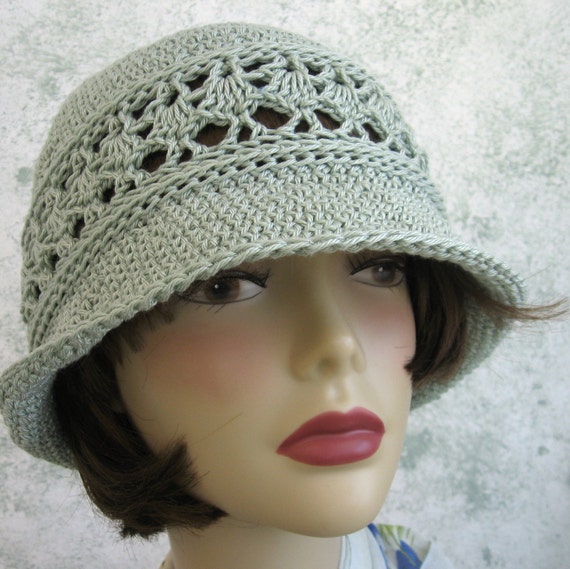 Crochet Hat Pattern Women's Summer Brimmed Hat With Mesh