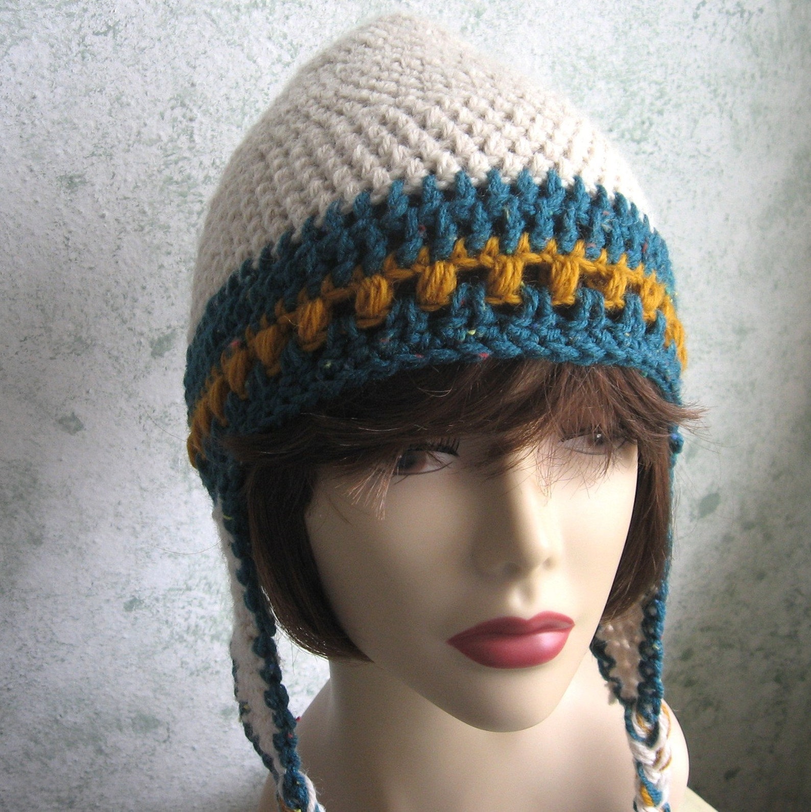 Womens Crochet Hat Pattern With Earflaps Instant Download Easy Etsy