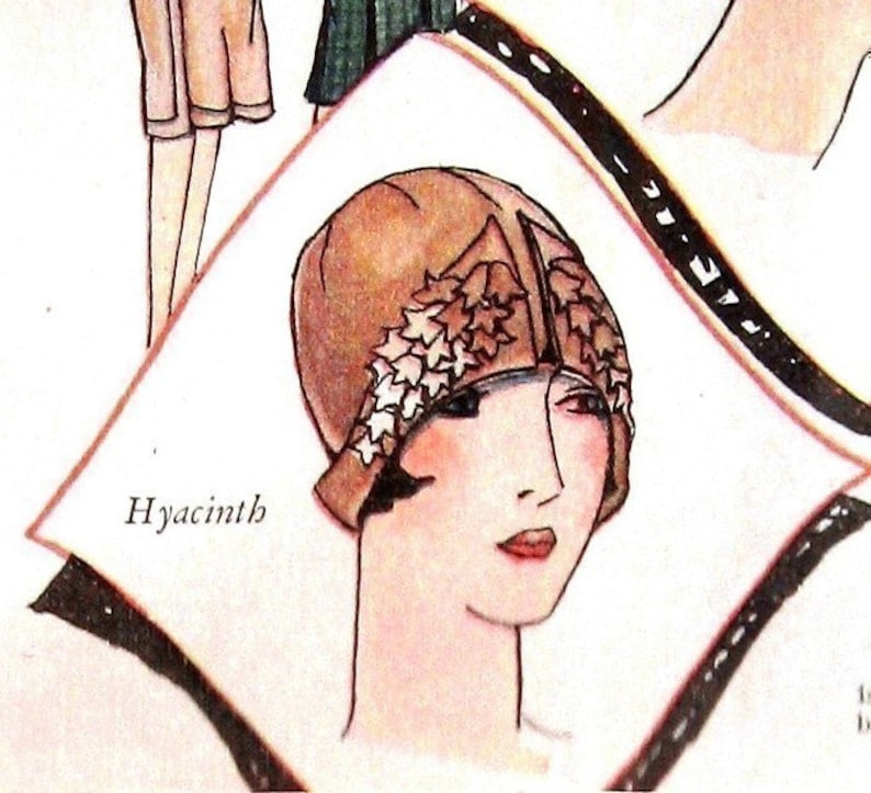 1922 Womens Flapper Hat Patterns eBook PDF 7 Different Hats Instant Download image 2
