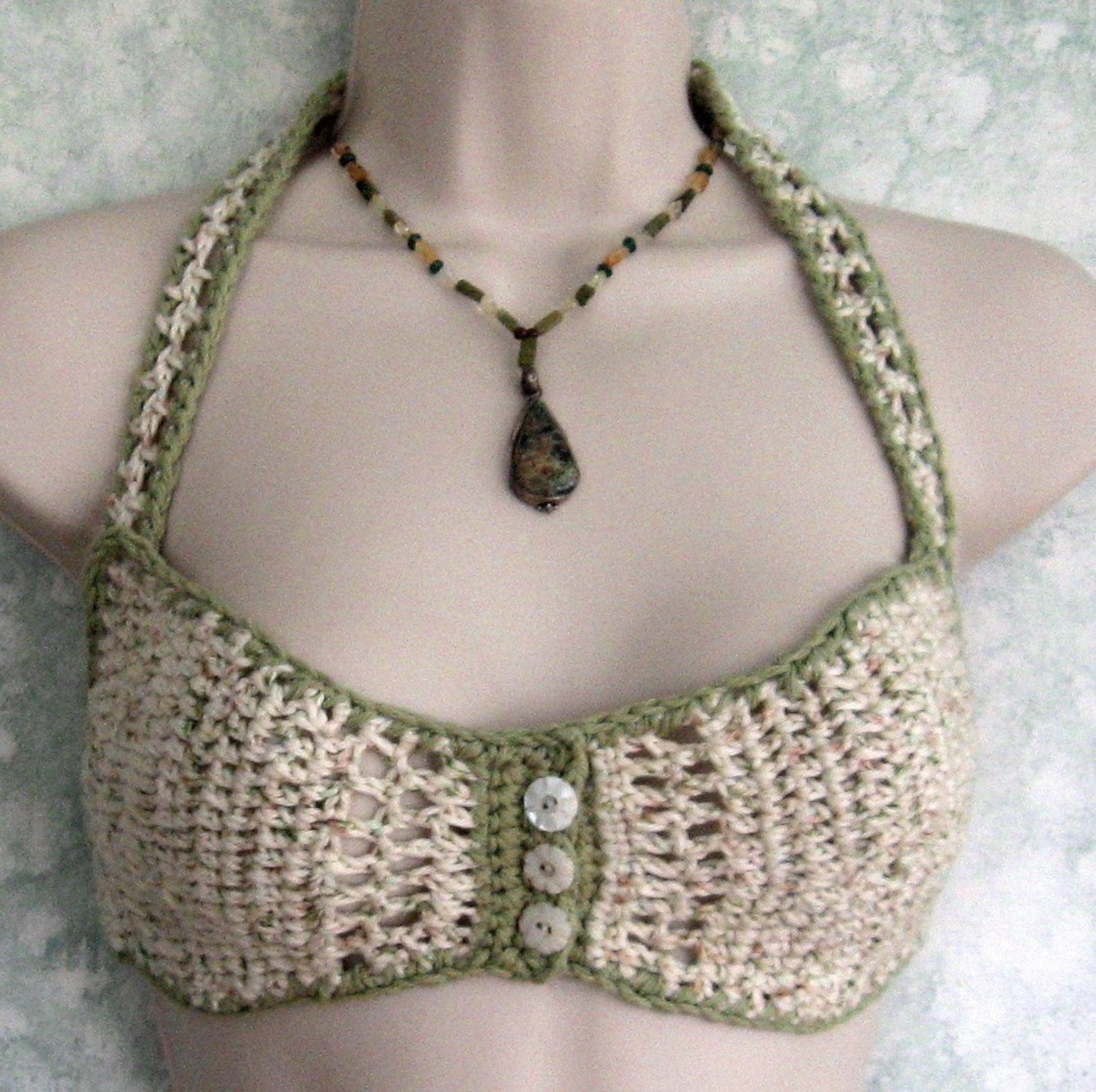 Crochet Bra Pattern Women's Summer Bra Button Front Teen Etsy