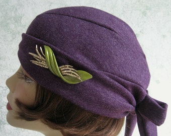 Vintage 1930s Womens Hat Pattern Back Wrap Design Instant Download
