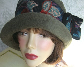 Vintage Womens Flapper Hat Pattern  With Upcycled Trim Easy To Make Instant Download