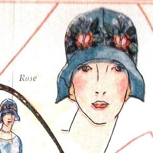 1922 Womens Flapper Hat Patterns eBook PDF 7 Different Hats Instant Download image 4