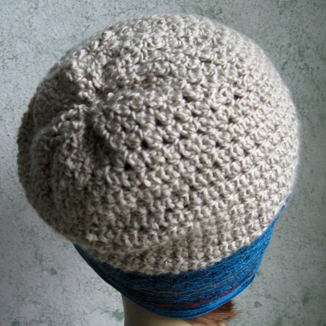 Womens Crochet Slouch Hat Pattern With Tapestry Brim Instant Download ...