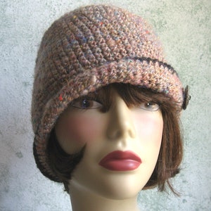 Crochet Pattern Womens Crochet Hat With Close Fitted Brim and - Etsy