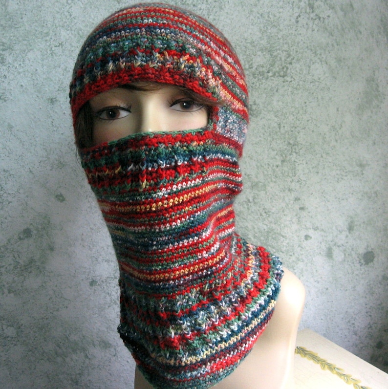 Crochet PATTERN Ski Mask Swedish Balaclavas Adult Womens And Men Size PATTERN ONLY Digital Download image 4