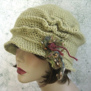 Crochet Pattern Womens FLapper Hat Brimmed With Free Form Trim Instant Download May Sell Finished image 4