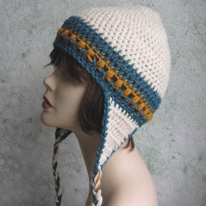 Womens Crochet Hat Pattern With Earflaps Instant Download Easy To Make May Sell Finished  Hats