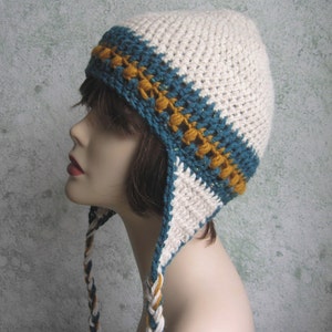 Womens Crochet Hat Pattern With Earflaps Instant Download Easy To Make May Sell Finished  Hats