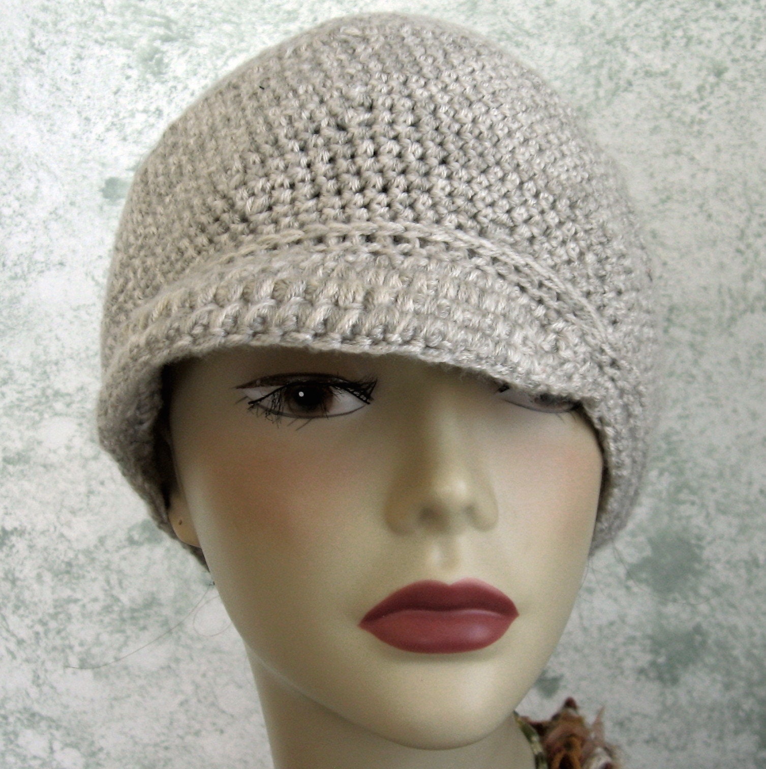 Womens Crochet Hat Pattern Brimmed Light Weight Cabbie Style Etsy