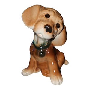 Vintage Royal Copley Ceramic Puppy Dog Figurine