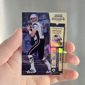 Magnet oder Sticker NFL Tom Brady Rookie & Patrick Mahomes, Josh Allen,  Aaron Roger Down Down, Hausgemachte NICHT ECHTE Karte ideal für Geschenke