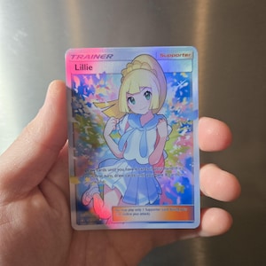 Aimant ou autocollant Pokemon Trainer Supporter Lillie, Sightseer, Rosa, Bianca, etc.