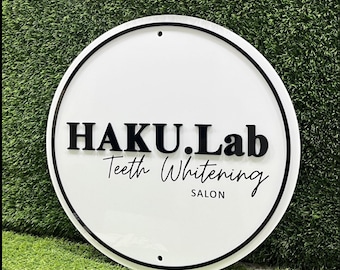 Customized Round Dental Office Decor | Acrylic Business Logo Sign | Acrylic Business office door Signage | Custom Signs for Business