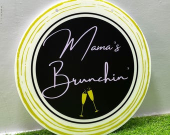 Round Custom Business Logo Sign, Personalized Business Name Sign, Custom Acrylic Logo Sign, Small Business Sign, Round Acrylic Sign,