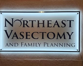 Acrylic Light Up Sign | Custom Backlit Business Sign Wall | Custom LED logo Sign | Salon Backlit Logo Sign | Small Business Sign