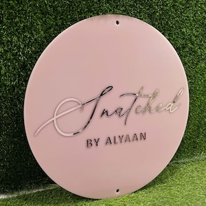 Enseigne de logo d'entreprise ronde personnalisée en acrylique | Signalétique d'entreprise en acrylique | Enseignes personnalisées pour les entreprises | Plaque murale de bureau personnalisée