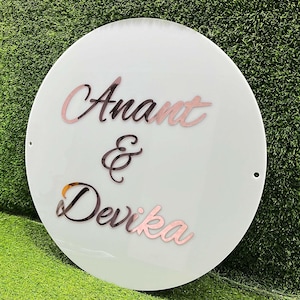 Custom 3D Round Acrylic Business Sign Wall, Personalized clear Business Sign, Acrylic Business Logo Sign, 3D Acrylic Logo Signage
