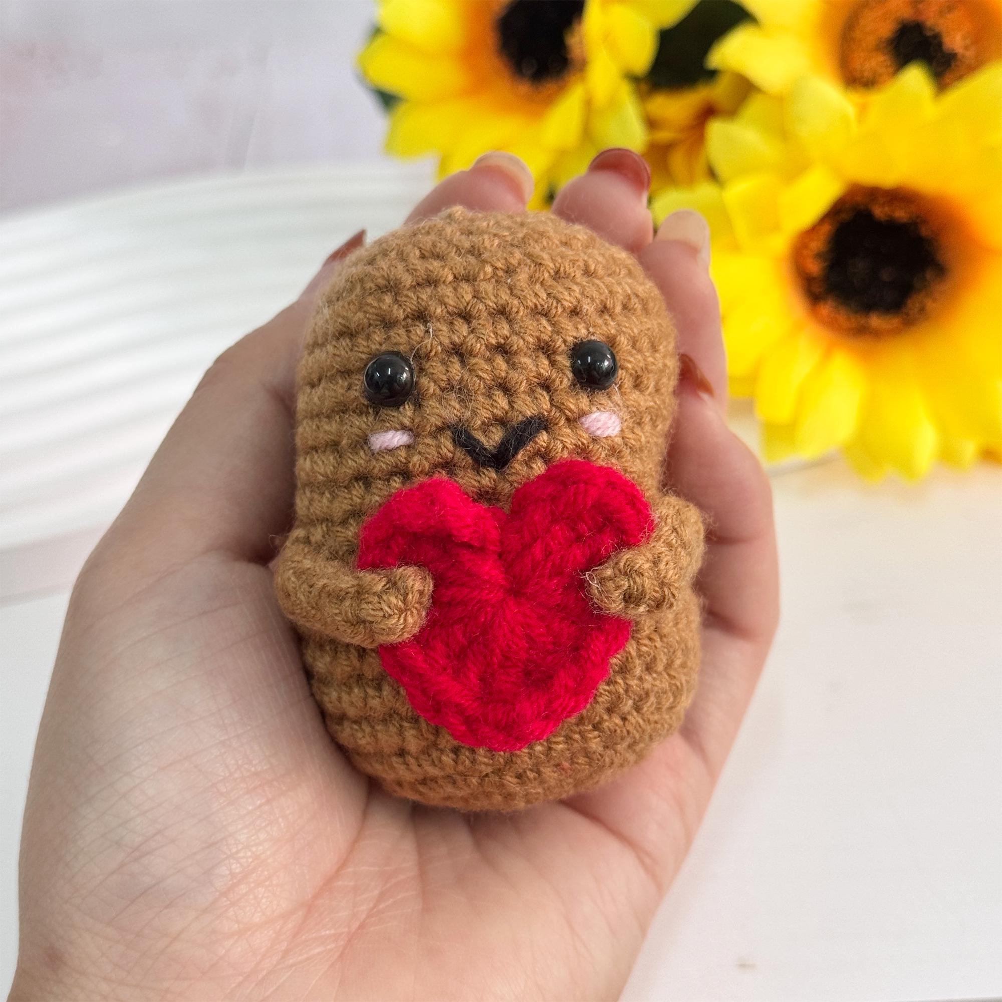 thumbnail image 2 of Crochet Coffee Cup & Bean Gift Set - 2 PC With Red Heart Cards 2 of 10