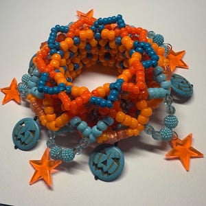 Wild Rave Halloween Kandi Cuff: UV reactive!