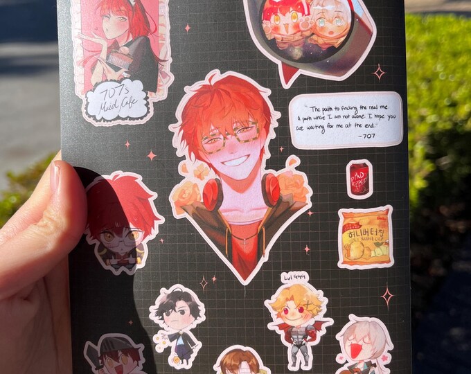 Mystic Messenger 707 Sticker Sheet - Etsy