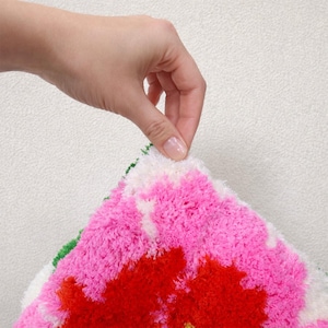 Flowers Shape Bath Mat – Colorful Flower Design Bathroom Rug, Soft Fluffy Mat, Water-Absorbent & Machine Washable image 5