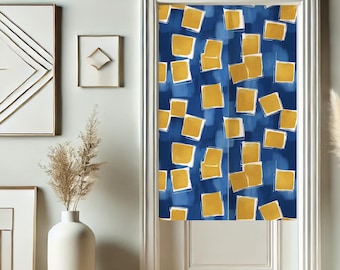 Abstract Color Japanese Door Curtain for Doorway Privacy, Modern Window Curtains, Room Divider Tapestry Curtain for Kitchen Home Decor