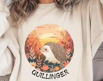 Hedgehog Personalized Sweatshirt, Custom Name Hedgehog Jumper, Gift for Hedgehog Lovers, Hedgehog Owner Pullover, Custom Hedgehog Apparel