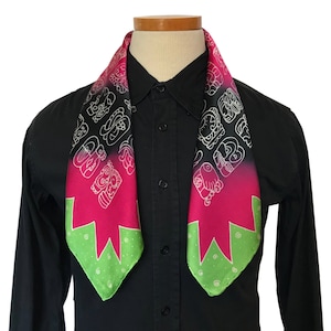 Mens hand painted silk scarf. Mayan Aztec art, silk bandana, foulard homme, pure silk scarf, silk neck scarf, silk square scarf, neckerchief