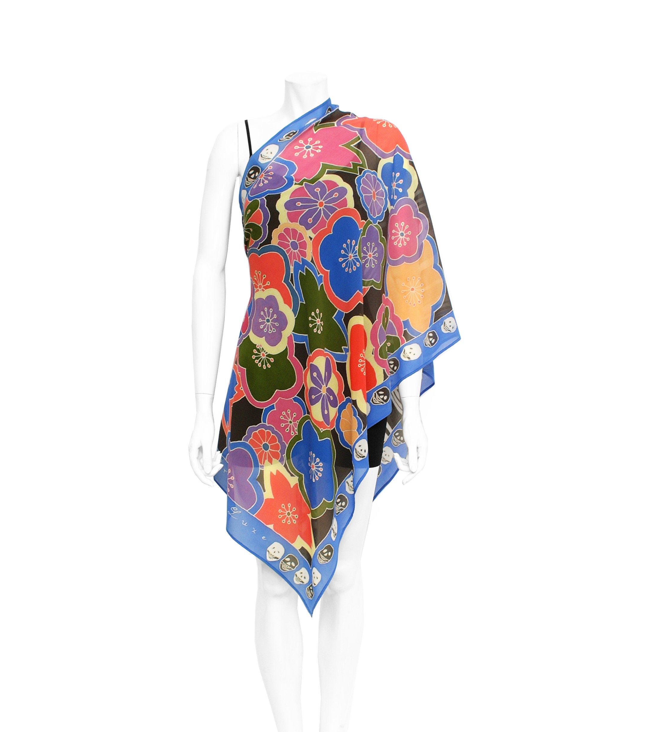 hand printed silk scarves