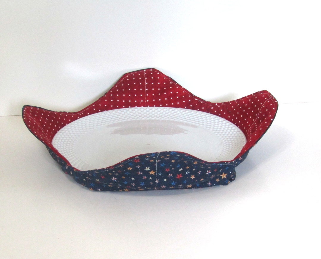 Microwave Fabric Plate Holder Hot Plate Holder Food Etsy
