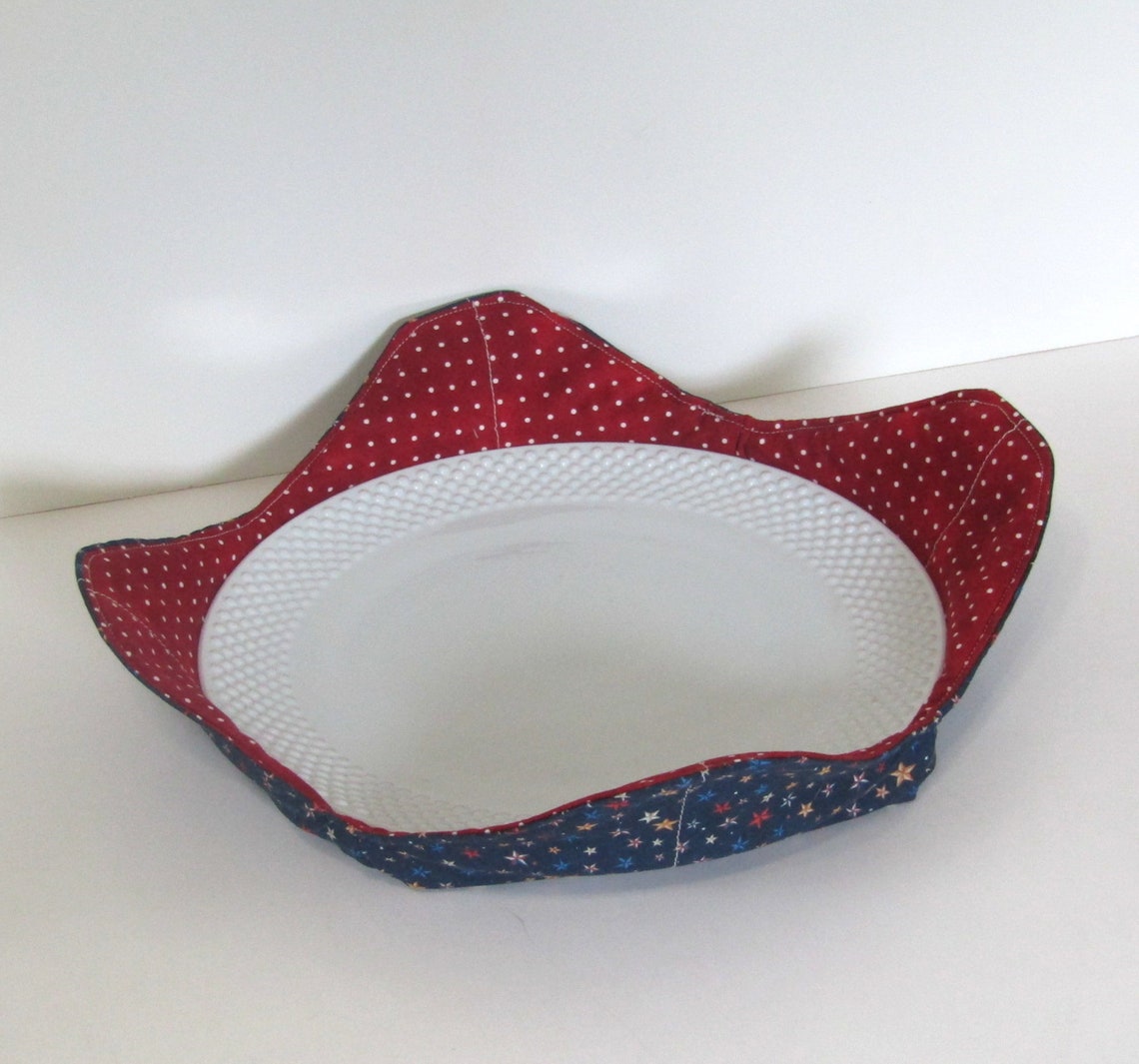 Microwave Fabric Plate Holder Hot Plate Holder Food Etsy