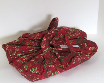 Casserole Carrier / Extra Large / Wine Paisley / Maroon Paisley/ Insulated / Pampered Chef Carrier / Paula Deen Dish Carrier /Christmas