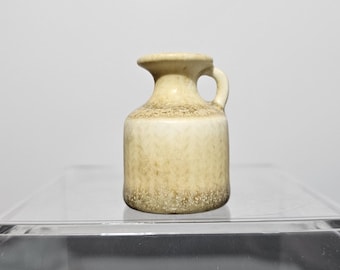 Vintage Carl-Harry Stålhane Miniature Vase: Swedish Stoneware Hare Fur Glaze