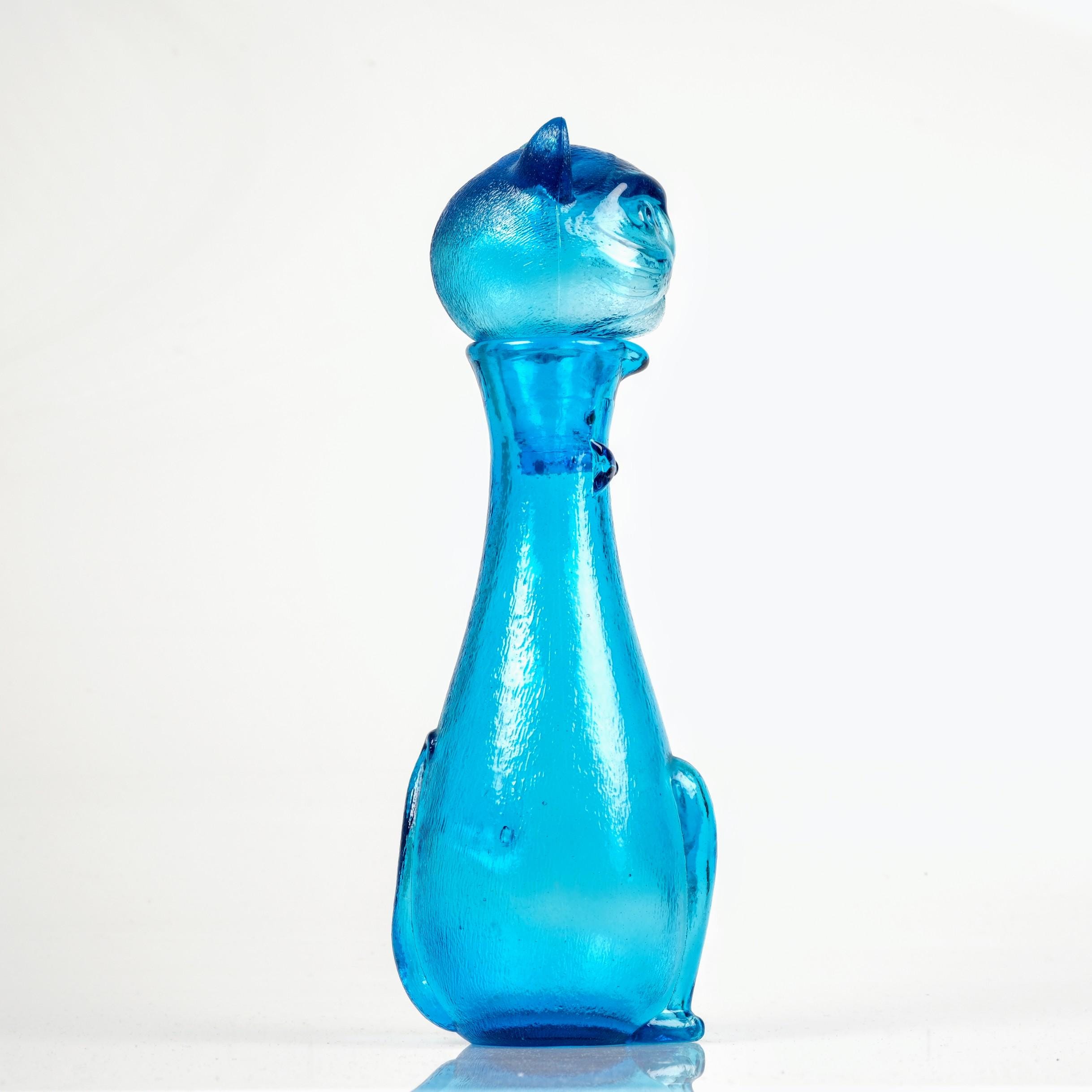 Glass Cat Decanter Italian Design EMPOLI: 1960s - Etsy