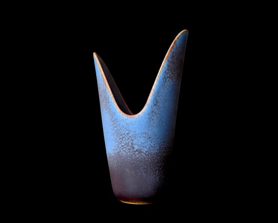 Gunnar Nylund グンナーニールンド 魚 オブジェ 茶 58277 RARE Gunnar Nylund Vase for Rörstrand - 1950s Scandinavian Pottery